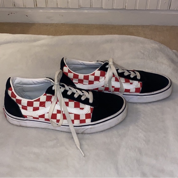 Red checkered vans - Picture 1 of 1